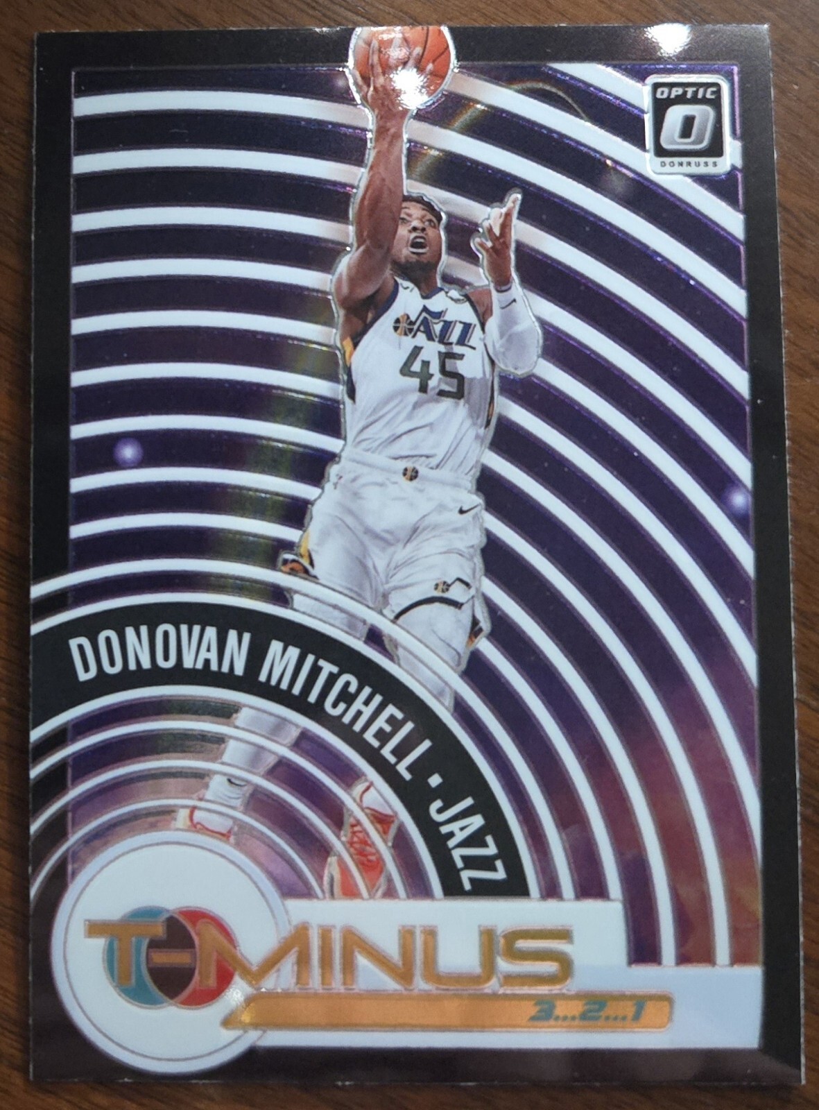 Donovan Mitchell 2020-21 Donruss Optic T-Minus 3 2 1 #6 Utah Jazz
