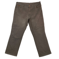Wrangler Brown Denim Texas Stretch Jeans Men's Size Measures W39 L29
