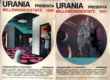 Libri Urania presenta Millemondiestate. Anni 1986-1987. Mondadori. Rari.