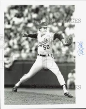 1986 Press Photo Al Harbesheimer of the Kansas City Royals - afa29905