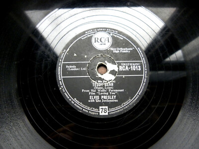 0851/ KING ELVIS PRESLEY-Teddy Bear-Loving you-Rock and Roll-78rpm Schellack