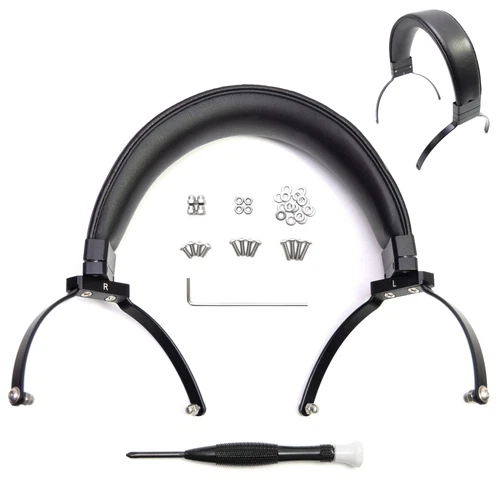 Real Leather Metal Headband For Hifiman Arya Ananda Edition XS X HE1000 Jade II