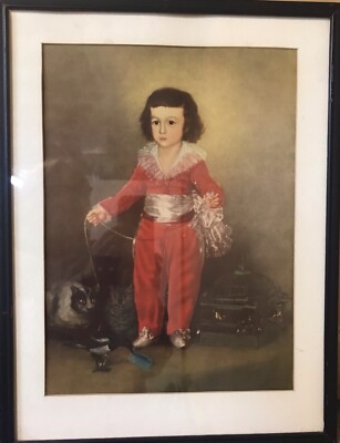  Boy in Red  French Painting By Francisco Goya Framed Litho French Decor