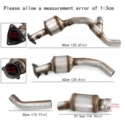 2007-2010 GMC Sierra 1500 Catalytic Converter - Eastern Catalytic 93165 2007-2010 GMC Sierra 1500 Catalytic Converter - Eastern Catalytic 93165