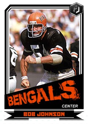 ACEO BOB JOHNSON CINCINNATI BENGALS CUSTOM HAND MADE ART CARD