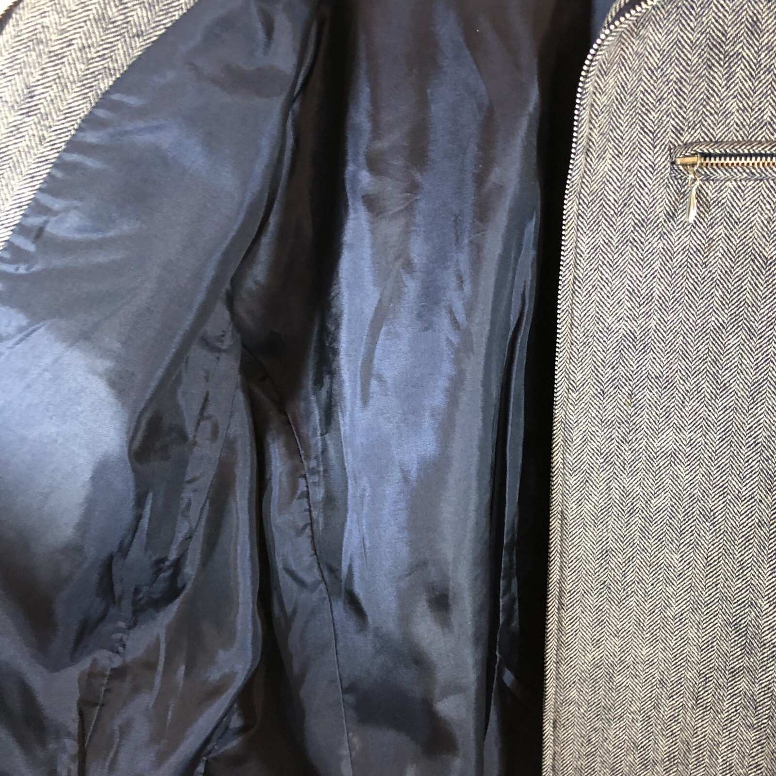 Vintage Pendleton Herringbone Jacket Full Zip 12 - image 3