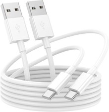 Car Carplay Cable for iPhone 15/16/17 Charger Cord,USB A to USB C 3FT, White