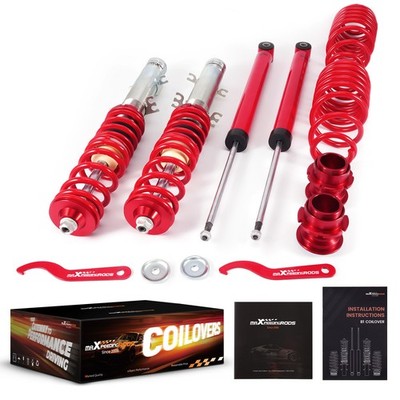 STREET COILOVER KIT FOR VW MK4 GOLF/GTI /JETTA / NEW BEETLE - Red