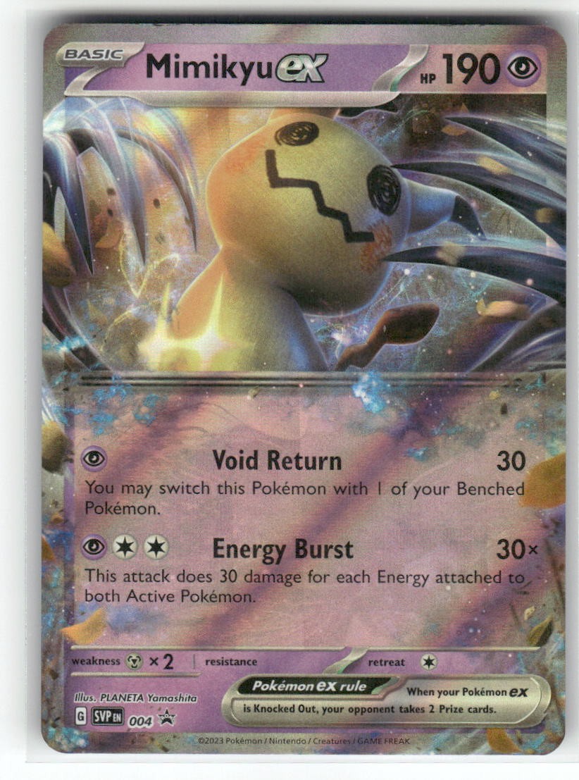 Mimikyu ex 004 - Holo P Scarlet & Violet Promo Pokemon NM