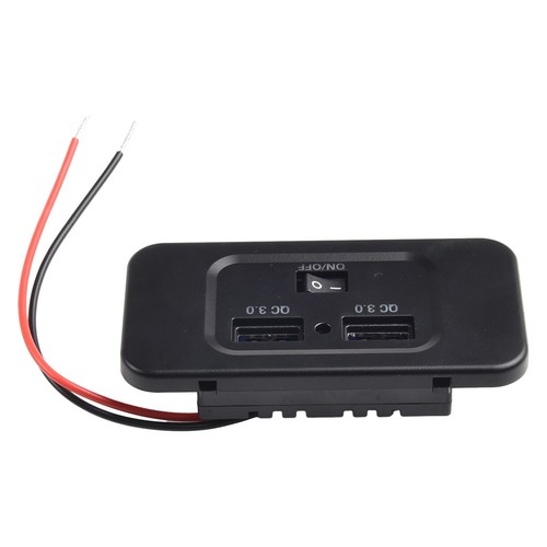 Prise chargeur de voiture pratique 12V/24V avec montage de panneau QC 3 0 double - Photo 3 sur 21