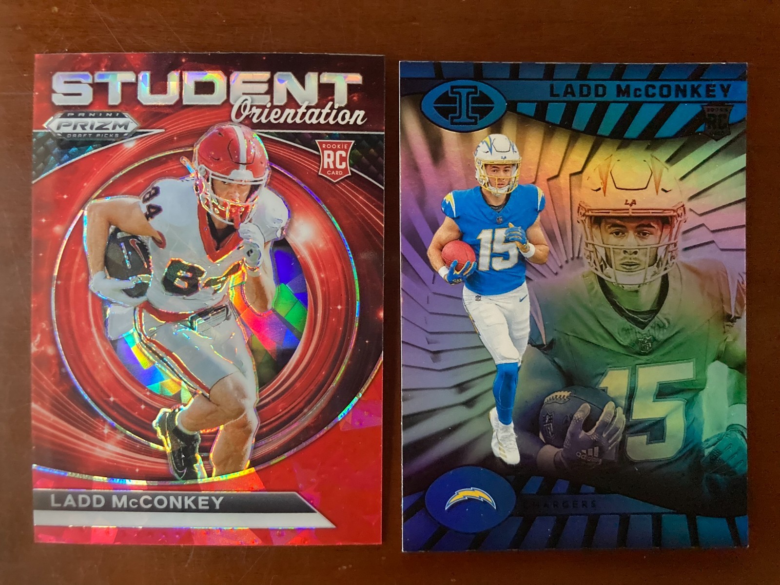 2024 Prizm Draft Picks Ladd McConkey #SO-LM Student Orientation + Illusions