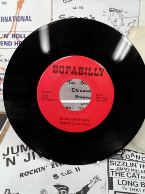 Rockabilly, Benny Cliff  Trio, Shake Um Up Rock. Circa 1978, 7  45 rpm  VG+