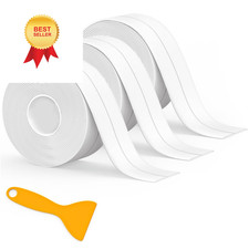 Caulk Tape Waterproof Self Adhesive, 3 Rolls Toilet 3-Pack, White