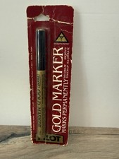 Vintage Gold Extra Fine Point Permanent PILOT PAINT MARKER NEW NOS