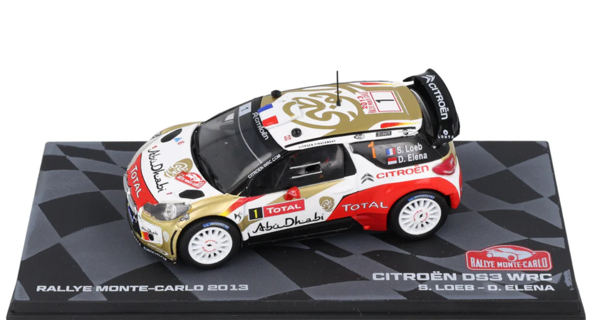 Citroen DS3 WRC Rallye Monte Carlo 2013 Car Model Toy Diecast 1:43 Eaglemos