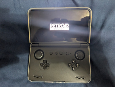 Retroid Pocket Flip 2 Clamshell Handheld with Custom Death Star Case