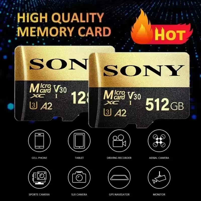 Sony 1TB 512GB 256GB 128GB Micro SD TF Card Class 10 High Speed Flash Memory C10 - Image 4 of 4