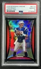 TOM BRADY PSA 10 2008 BOWMAN CHROME FOOTBALL #BC112 REFRACTOR PATRIOTS POP 24