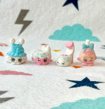 Shopkins Season 9 Wild Style Flocked'n'Fluffy Tribe Lot of 4