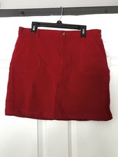 Girls Wonder Nation Red Corduroy Skirt Size Xxl 18