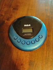 RCA RP3013 Portable CD Player Blue FM Tuner Digital Readout   Tested Works