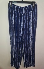 Woman's Boho Pants Blue Size Small