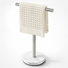 Kuubth Porte-Serviettes à Main 15 Pouces Porte-Serviettes Autonome en Forme de T Support pour