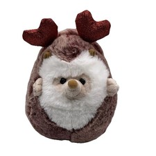 FAO Schwarz 6" Hedgehog Very Soft Plush wearing Heart Headband Valentine Cutie