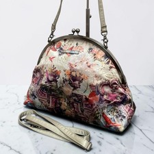 Jean Paul Gaultier One Shoulder Bag 2Way Floral Pattern Womens Vintage