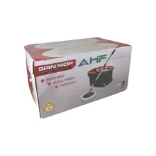 AHF 360° Spin Mop Bucket Sets With Wheels & Wrings System, 61''/155cm