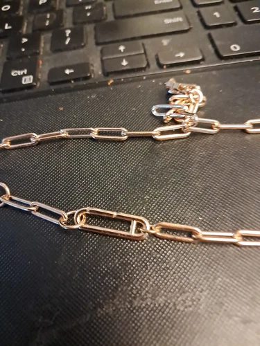 Collana AUTENTICA Nuova TORY BURCH Roxanne Catena Logo Rt$198