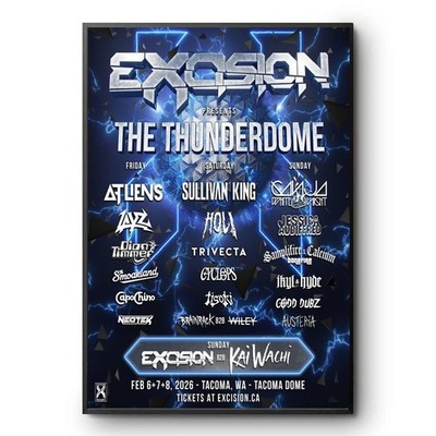 Excision Announces 2026 Thunderdome Poster