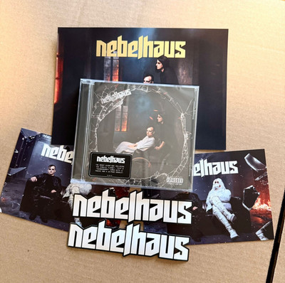 Nebelhaus - NDH ALBUM Jewelcase CD + Artcard, Promokarten & Aufkleber