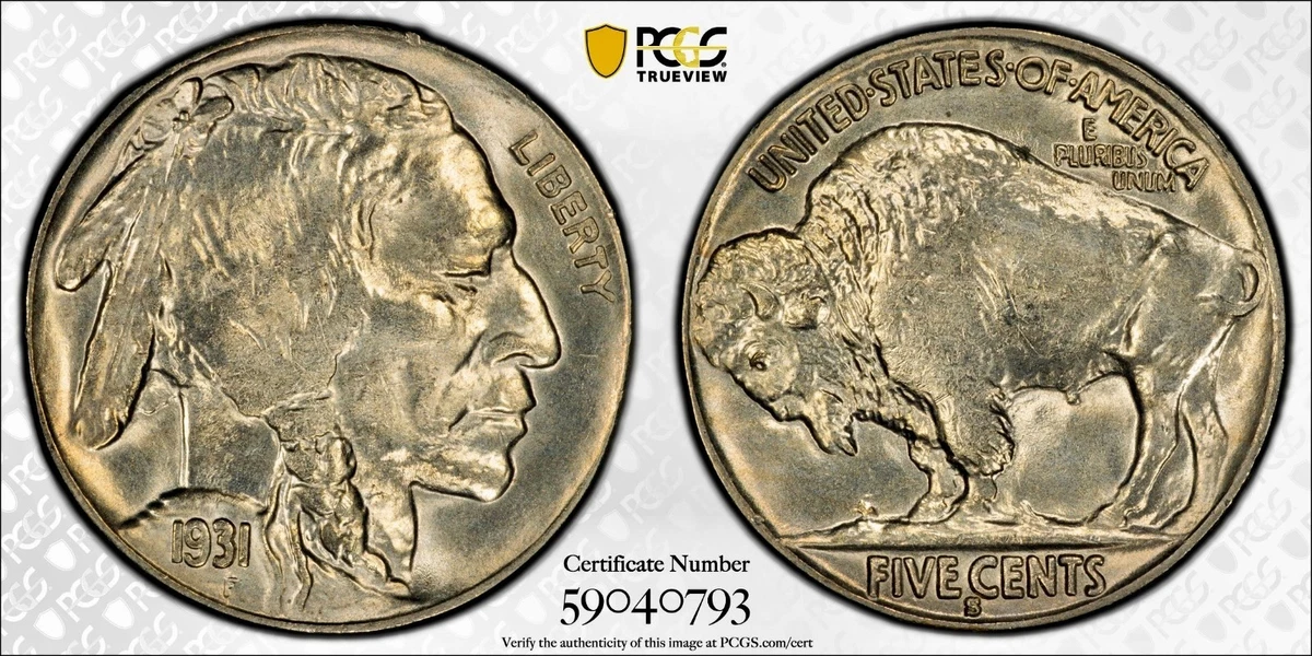 MS 64 Graded 1931 Year US Buffalo Nickels (1913-1938) for sale | eBay