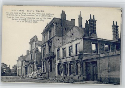 51118063 - Arras Rue du Vent, destroyed buildings WW I 1914-1915