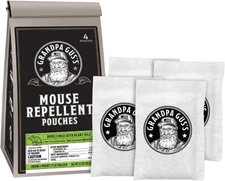 Grandpa Gus'S Extra-Strength Mouse Repellent Pouches, Cinnamon/Peppermint Oils R