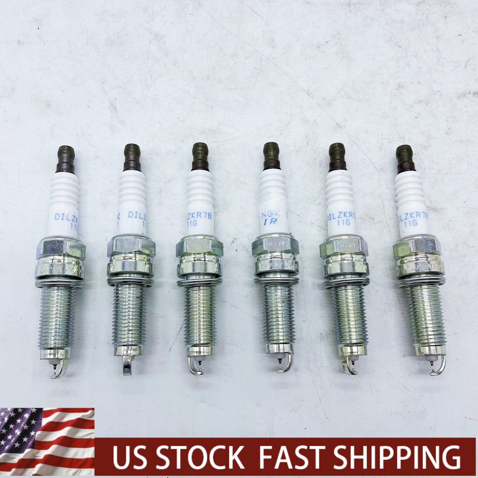 6PCS Spark Plugs 12290-R9P-A01 Fits 95350 NGK HONDA MDX TLX RLX DILZKR7B11G