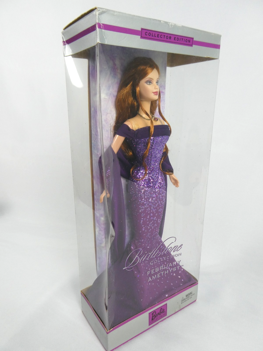 Barbie Birthstone Collection February Amethyst Mattel B3410 MINB