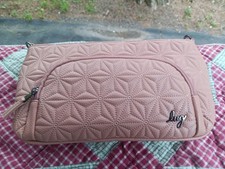 LUG FLYER QUILTED NYLON CROSSBODY ORGANIZER BELT BAG RFID NEW PINK
