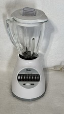Oster Osterize 14 Speed Blender/white Base & Standard Glass Jar Great Condition