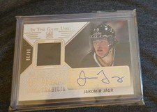 Jaromir Jagr Auto ITG Game Used Jersey Auto /30 HOF Pittsburgh Penguins 
