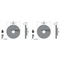 2X Textar PRO Bremsscheiben 358Mm InnenbelÜFtet Vorne Passend FüR Nissan Patrol