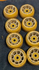 Roll-Line Ice Dance Roller Skate Wheels 63mm 95A, Set of 8 USED