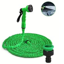 Expandable Garden Hose Pipe Anti Kink With 7 Function Water Spray Gun Magic Hose