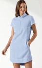 Tommy Bahama Tobago Bay Dress Small Half Zip Short-Sleeve Light Sky Blue $138
