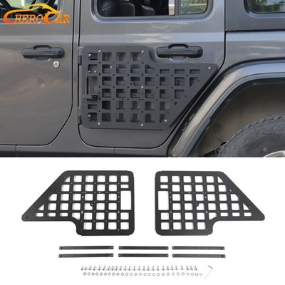 Sides Rear Door Molle Panel Storage Plates Shell for Jeep Wrangler JK JL 2007-26