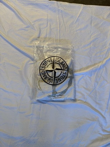 Rare Stone Island Piece! White t-shirt with Cool Graphic Design On Back