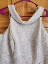 Jacquard ivory and gold occasion dress