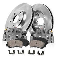 Front Replacement Calipers and Brake Disc Rotors and Ceramic Stock Replacement