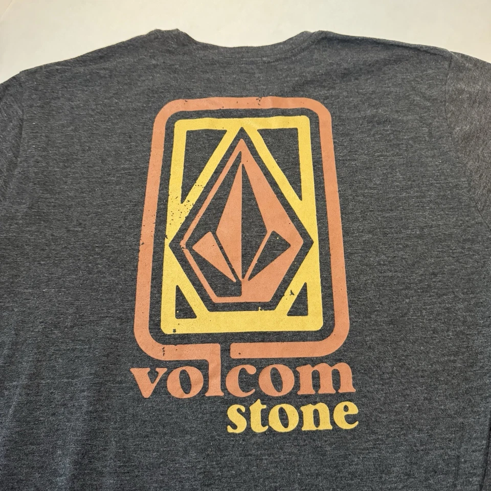 Volcom T-Shirt Mens Large Modern Fit Graphic Tee Gray Short Sleeve Used Surf - Image 2 of 4